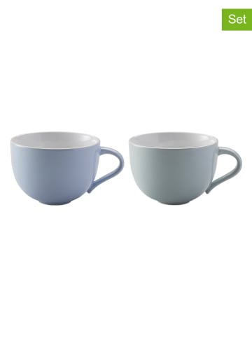 Stelton 2er-Set: Tassen "Emma" in Blau/ Grün - 300 ml