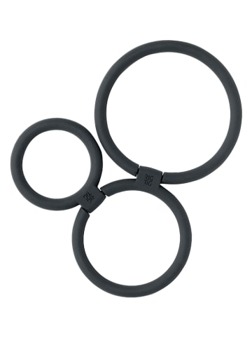 RIG-TIG Onderzetter "Circles" zwart - Ø 13 cm