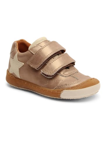 bisgaard Leren sneakers goudkleurig