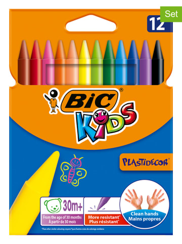 Bic Kredki świecowe (24 szt.) "Kids Plastidecor"