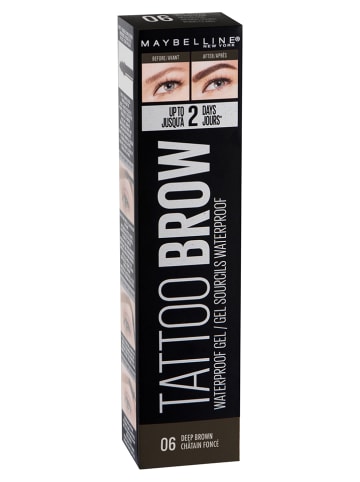 Maybelline Żel do brwi "Tattoo Brow Waterproof - 06 Deep Brown" - 5 ml