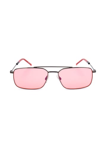 HUGO Herren-Sonnenbrille in Schwarz/ Rot