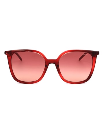HUGO Damen-Sonnenbrille in Rot/ Silber