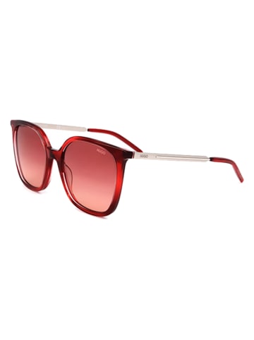 HUGO Damen-Sonnenbrille in Rot/ Silber