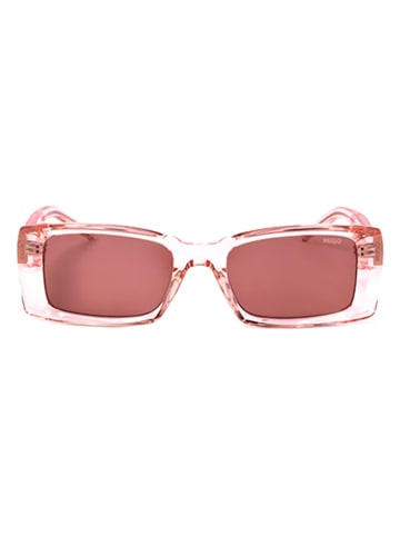 Hugo Boss Damskie okulary przeciwsłoneczne w kolorze jasnoróżowym