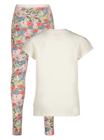 Vingino Piżama "Wencke" w kolorze białym ze wzorem