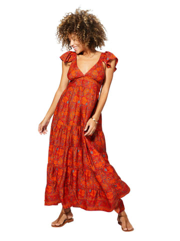 Ipanima Kleid in Rot/ Orange/ Blau
