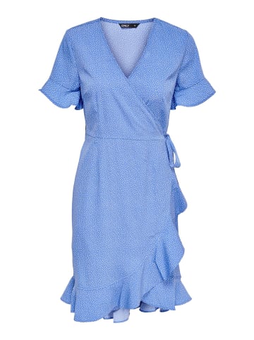 ONLY Sukienka "Olivia" w kolorze błękitno-białym