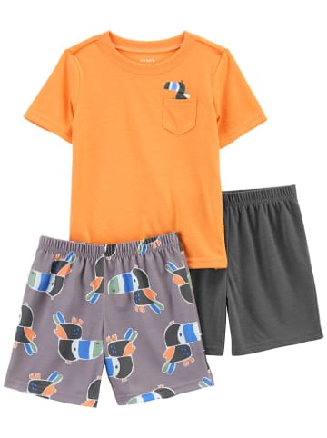 carter's 3-częściowa piżama w kolorze pomarańczowym