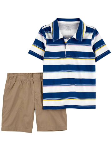 carter's 2-delige outfit blauw/beige