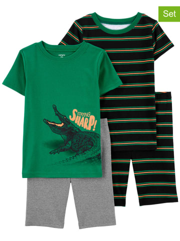 carter's 2er-Set: Pyjamas in Grün/ Khaki