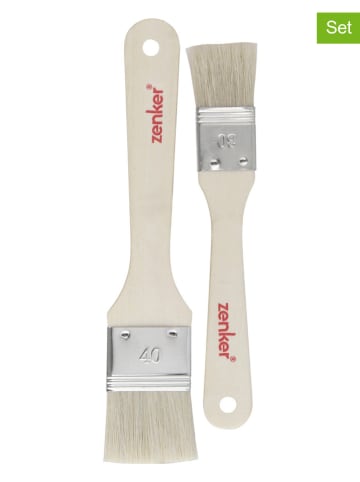 Zenker 2er-Set: Backpinsel "Fair" in Natur