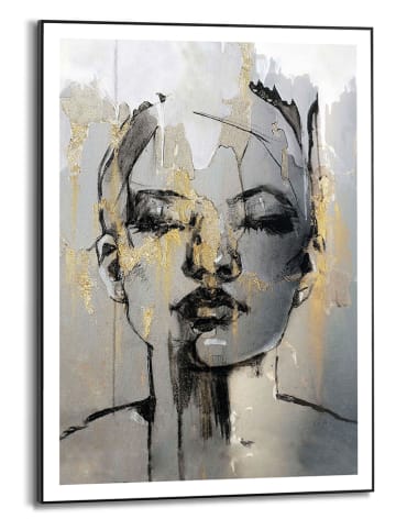 Orangewallz Druk artystyczny "Painted Lady" w ramce - 50 x 70 cm