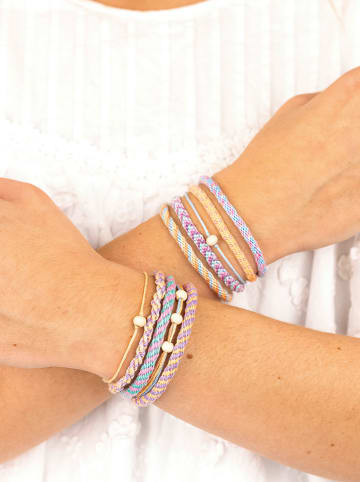Folia 16-delige armbanden-knutselset "Pastell" meerkleurig