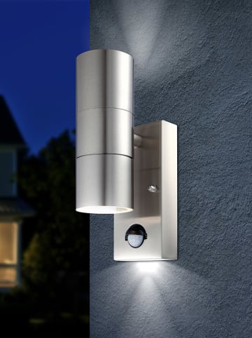 Globo lighting LED-Außenleuchte "Style" in Silber - (B)7 x (H)21,5 cm