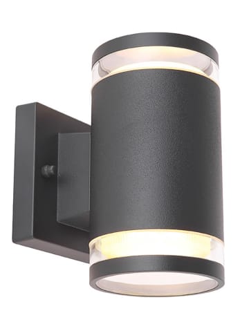 Globo lighting Ledbuitenlamp "Alcala" zwart - (B)10 x (H)16,5 cm