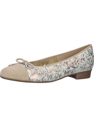 Ara Shoes Leren ballerina's beige