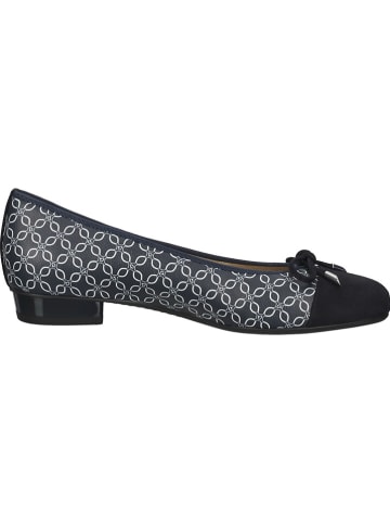 Ara Shoes Leder-Ballerinas in Dunkelblau