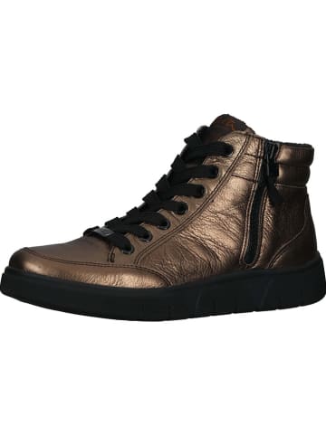 Ara Shoes Leder-Sneakers in Kupfer