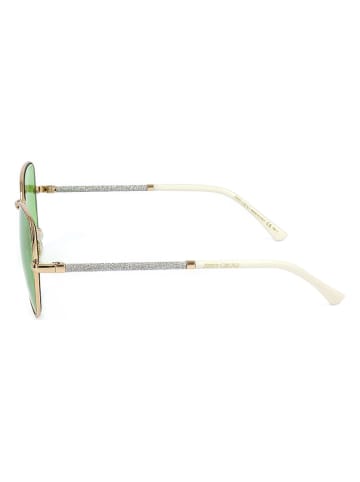 Jimmy Choo Dameszonnebril goudkleurig/groen