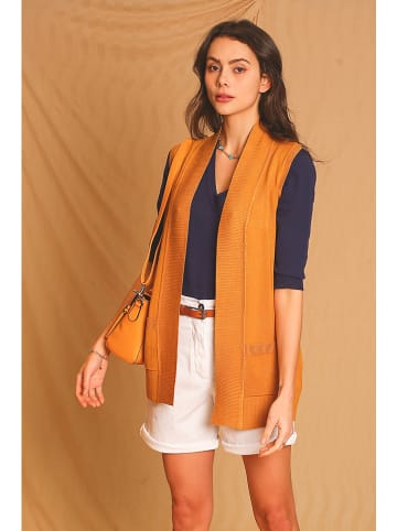 ASSUILI Kaschmir-Cardigan in Orange