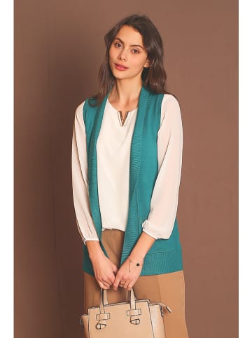 ASSUILI Kasjmieren gilet turquoise