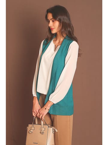 ASSUILI Kasjmieren gilet turquoise