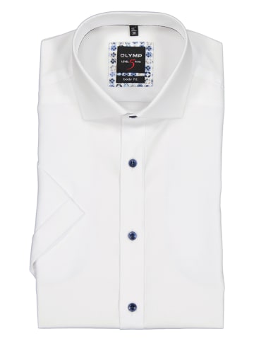 OLYMP Koszula "Level 5" - Body fit - w kolorze białym