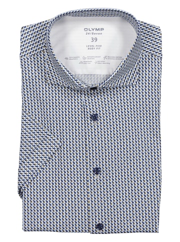 OLYMP Blouse "Level 5" - body fit - meerkleurig