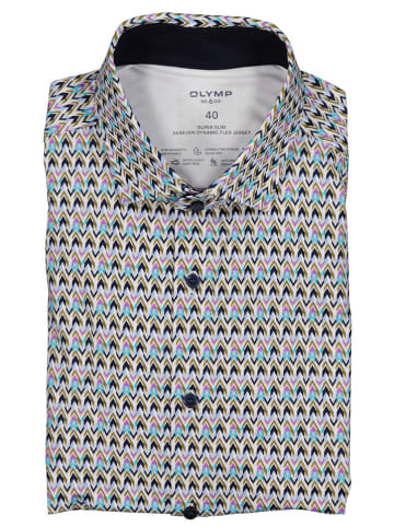 OLYMP Blouse "No 6 six" - slim fit - meerkleurig