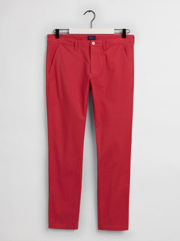 Gant Spodnie chino w kolorze czerwonym