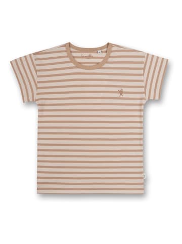Sanetta Kidswear Shirt lichtbruin/wit
