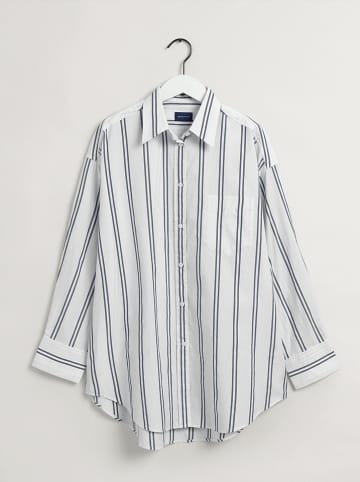 Gant Hemd in Weiß/ Blau