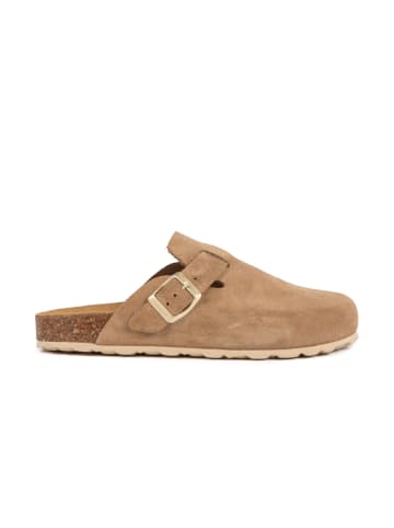BABUNKERS Family Leder-Clogs in Taupe