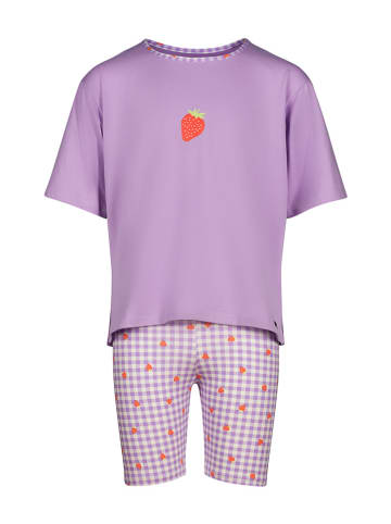 Skiny Piżama w kolorze lawendowym