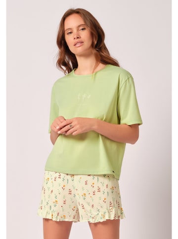 Skiny Pyjamatop groen