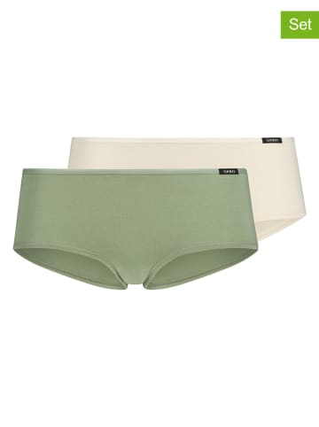 Skiny 2-delige set: hipsters groen/wit