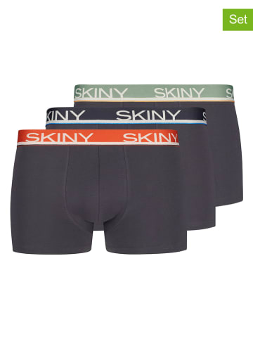 Skiny 3-delige set: boxershorts antraciet