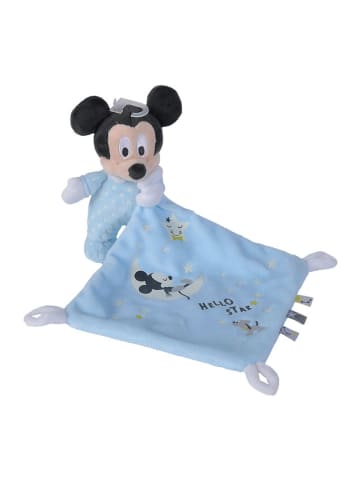 Disney Mickey Mouse Chusta-przytulanka "Mickey" w kolorze błękitnym - dł. 35 cm