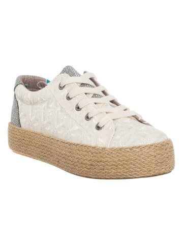 Cafe Noir Sneakers in Creme