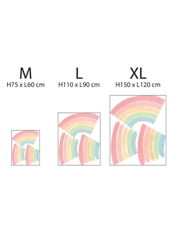 Ambiance Wandsticker "Pastel design rainbow"