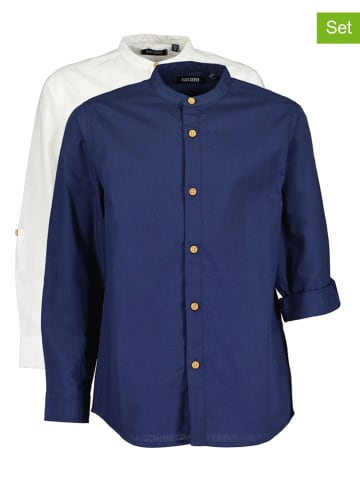 Blue Seven 2-delige set: blouses wit/donkerblauw