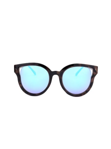 Guess Damen-Sonnenbrille in Braun/ Hellblau