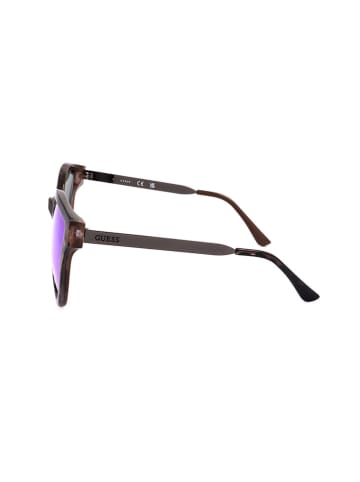 Guess Damen-Sonnenbrille in Braun/ Hellblau