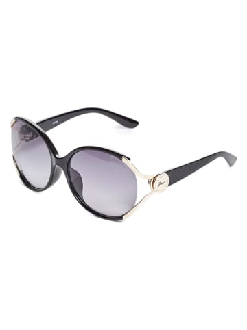 Guess Damen-Sonnenbrille in Schwarz-Silber/ Lila