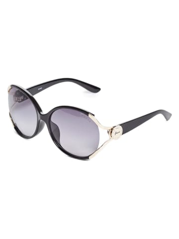 Guess Damskie okulary przeciwsłoneczne w kolorze srebrno-czarno-fioletowym
