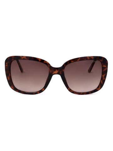 Guess Damskie okulary przeciwsłoneczne w kolorze złoto-brązowym
