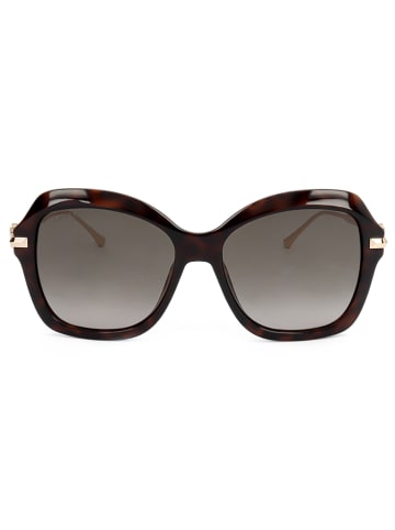 Jimmy Choo Damen-Sonnenbrille in Braun/ Gold