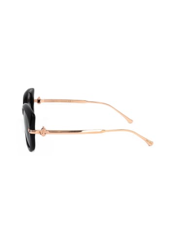 Jimmy Choo Damskie okulary przeciwsłoneczne w kolorze czarno-złotym