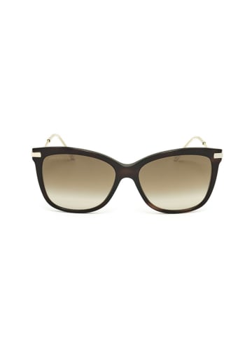 Jimmy Choo Damen-Sonnenbrille in Gold-Braun/ Beige
